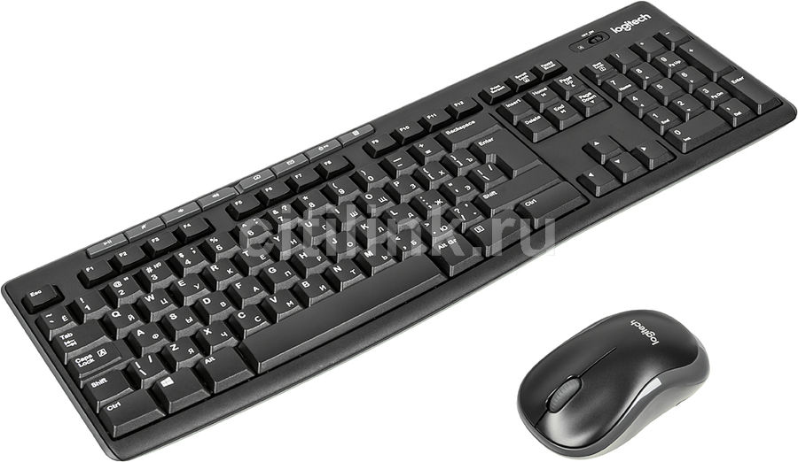 Клавиатура + мышь Logitech Cordless Desktop MK270 Black (920-004518) RTL