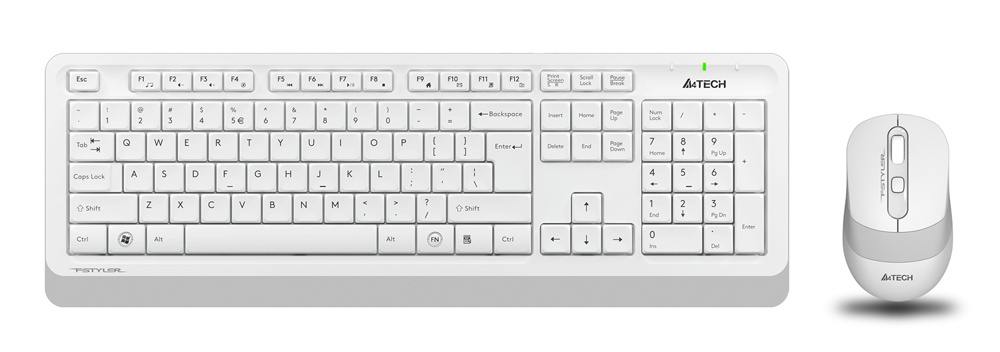 Клавиатура + мышь A4-Tech FG1010 White-Gray