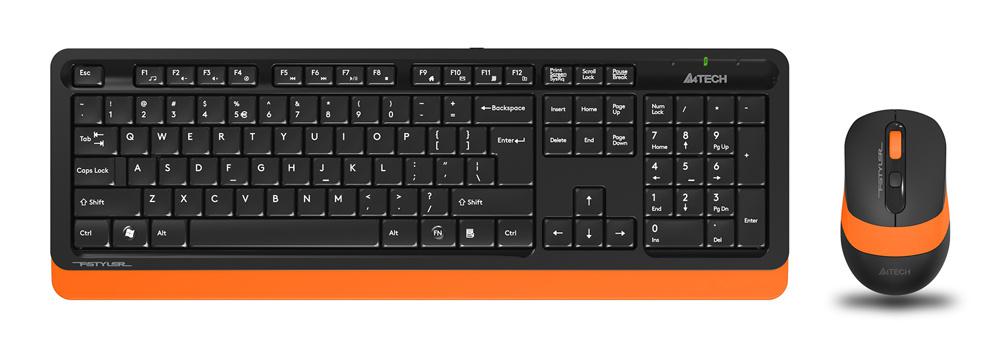 Клавиатура + мышь A4-Tech FG1010 Black-Orange