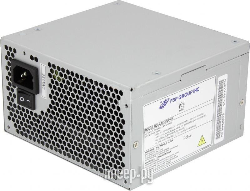 БП FSP 550W ATX-550PNR (ATX 2.2, 24+4pin, 1x6/8-pin, 4*SATA, 120mm, PFC) OEM
