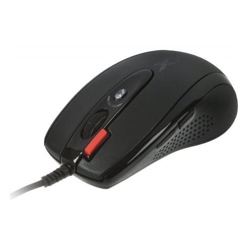 Mouse A4 Tech X-710BK Game Optical Mouse, 2000DPI, 7btn+Roll, Black, USB, RTL