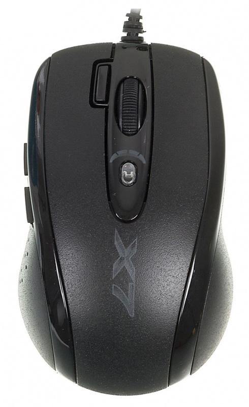 Mouse A4 Tech X-710MK Mini Game Optical Mouse, 2000DPI, 7btn+Roll, Black, USB, RTL