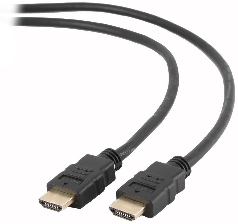 Кабель HDMI- HDMI Gembird 1.8m ver1.4, (CC-HDMI4-6), позолоченные контакты, Black