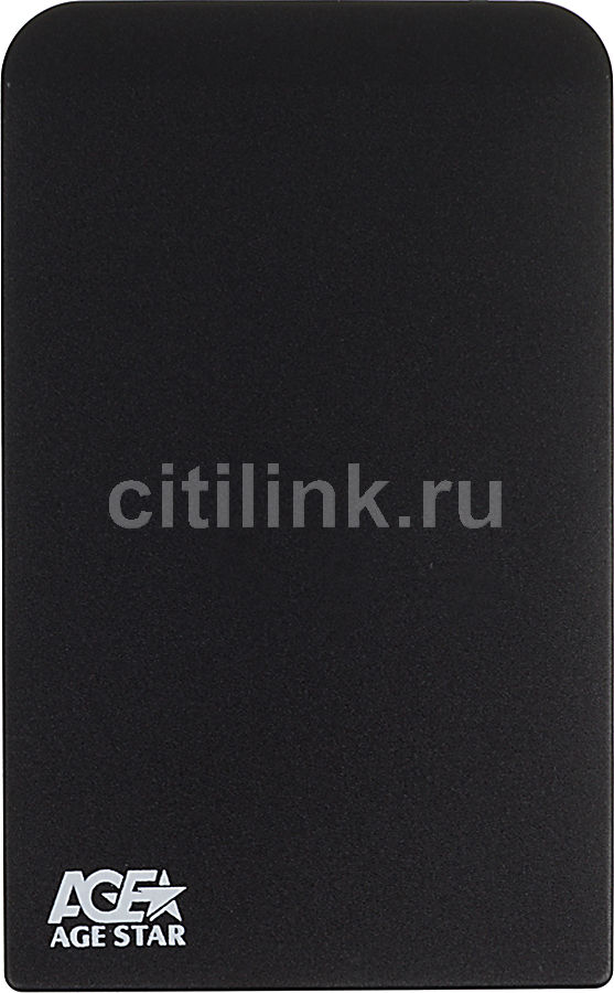 External case for HDD 2,5" AgeStar 3UB2O1 Black (2.5", SATA, USB3.0) 73x10x119мм RTL