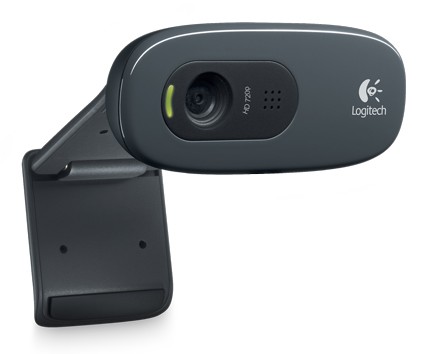 Web-cam Logitech HD WebCam C270 (960-001063) Black (1280x720, MIC, 1.5m, крепление на NB и LCD) RTL
