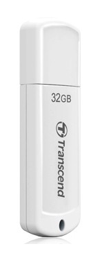 32 Gb Transcend JetFlash 370 TS32GJF370 White (с колпачком/пластик) Retail