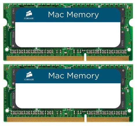 SO-DIMM DDR III 16384MB KITof2 PC-10600 1333Mhz Corsair MAC Memory (CMSA16GX3M2A1333C9) 9-9-9-24 RTL