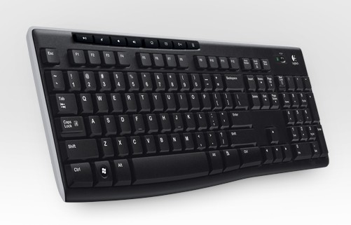 Клавиатура Wireless Logitech K270 (920-003757) Black, Multimedia, USB, RTL