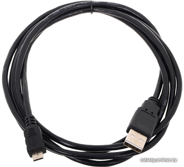 Кабель USB 2.0 A-microB 1,8m VCOM (VUS6945-1.8MO) Black