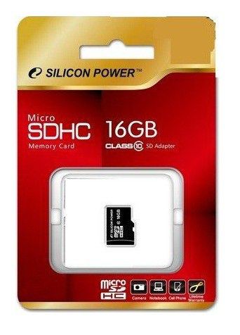 Micro SD 16 Gb Silicon Power Class 10 (SP016GBSTH010V10) RTL