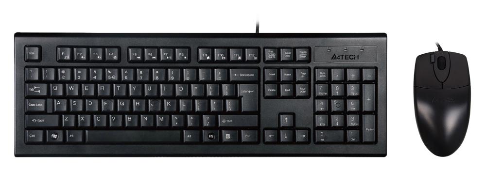 Клавиатура + мышь A4-Tech KR-8520D Black ПРОВОДНОЙ