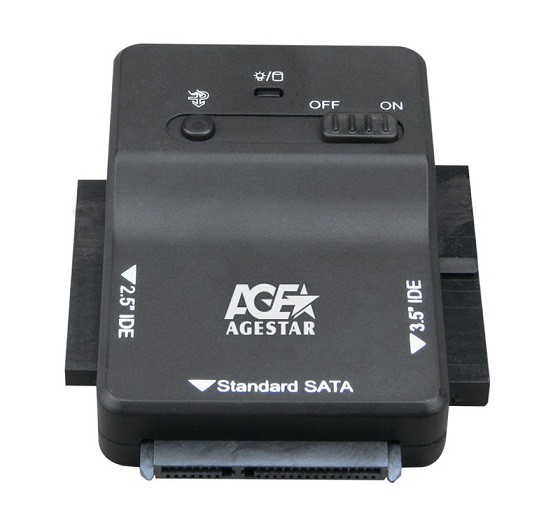 Переходник IDE/SATA to USB3.0 AgeStar (3FBCP1) (адаптер для подкл-я IDE/SATA 2.5"/3.5" к USB3.0, +Б.П.) RTL
