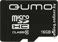 Micro SD 16 Gb QUMO Class 10 QM16GMICSDHC10 (Adapter SD) RTL