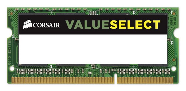 SO-DIMM DDR III 4096MB PC-12800 1600Mhz Corsair Value Select (CMSO4GX3M1A1600C11) 11-11-11-30 RTL