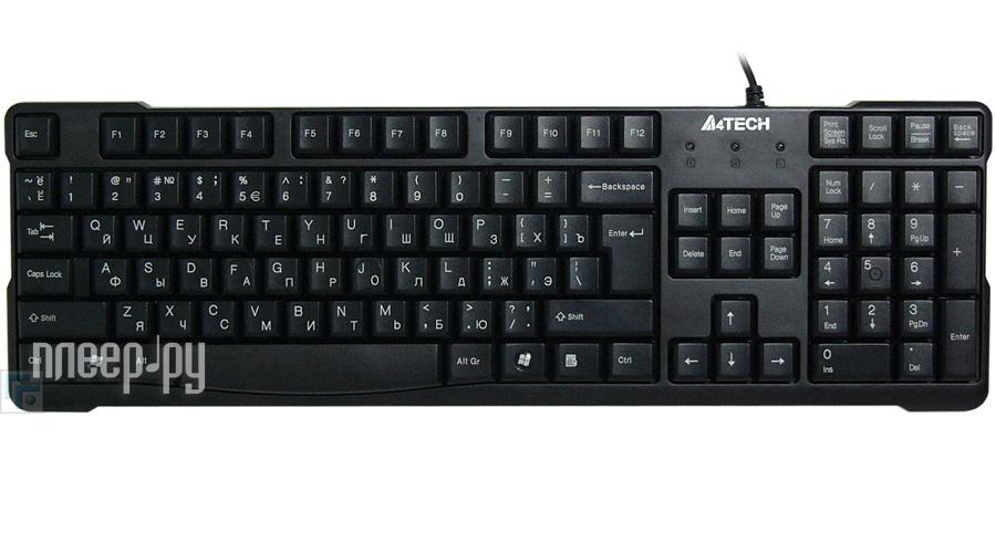 Клавиатура A4 Tech KR-750 Black, USB