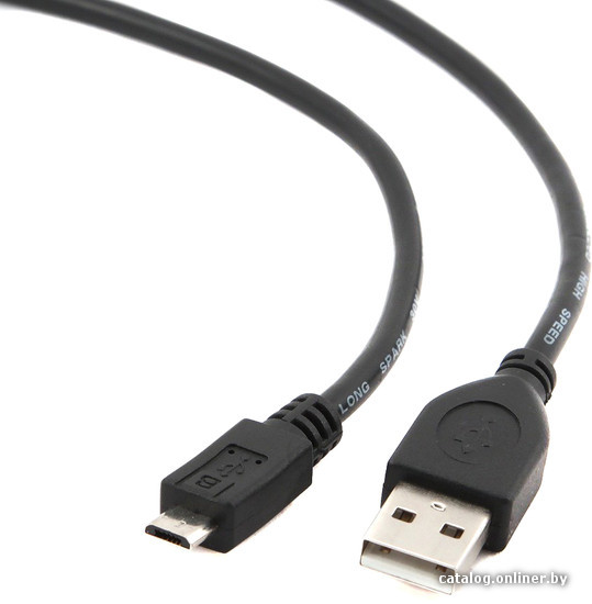 Кабель USB 2.0 A-microB 1.8m Gembird CCP-mUSB2-AMBM-6 Black