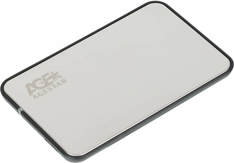 External case for HDD 2,5" AgeStar 3UB2A8S-6G Silver (2.5", SATA, USB3.0) RTL