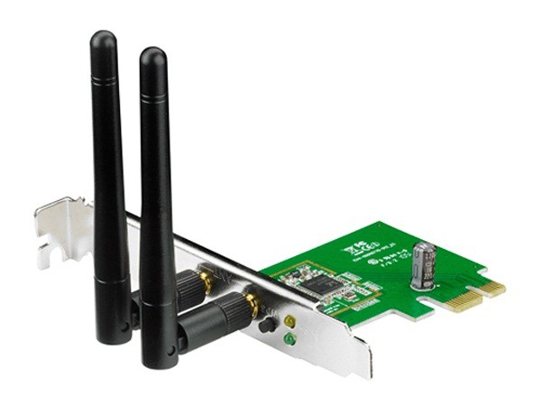 Wireless PCI-E Adapter 300Mb/s ASUS PCE-N15 (802.11n, возможность работы в качестве точки доступа), RTL