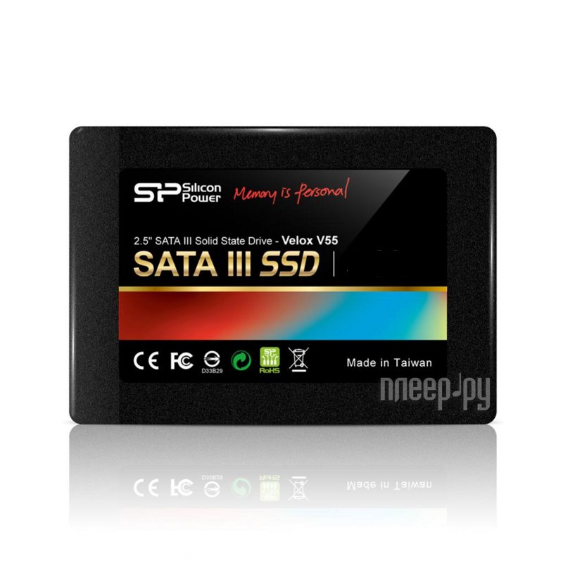 SSD 2,5" SATA-III Silicon Power 120Gb Velox V55 (SP120GBSS3V55S25) (MLC, 475/556 Mb/s, 78000 IOPS) RTL