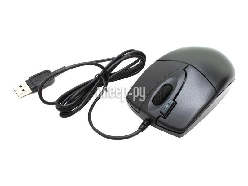 Mouse A4 Tech OP-620D-U1 2x Click Optical Mouse, USB, Black