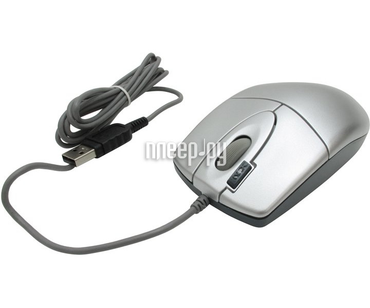 Mouse A4 Tech OP-620D-U3 2x Click Optical Mouse, USB, Silver