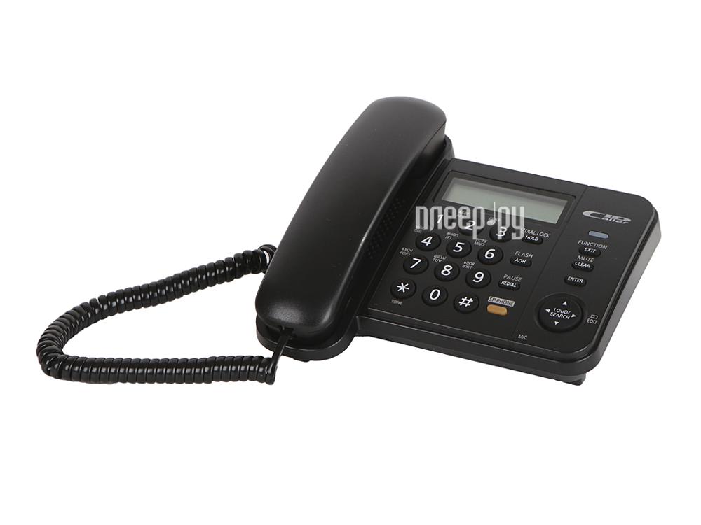 Телефон проводной Panasonic KX-TS2358RUB Black RTL