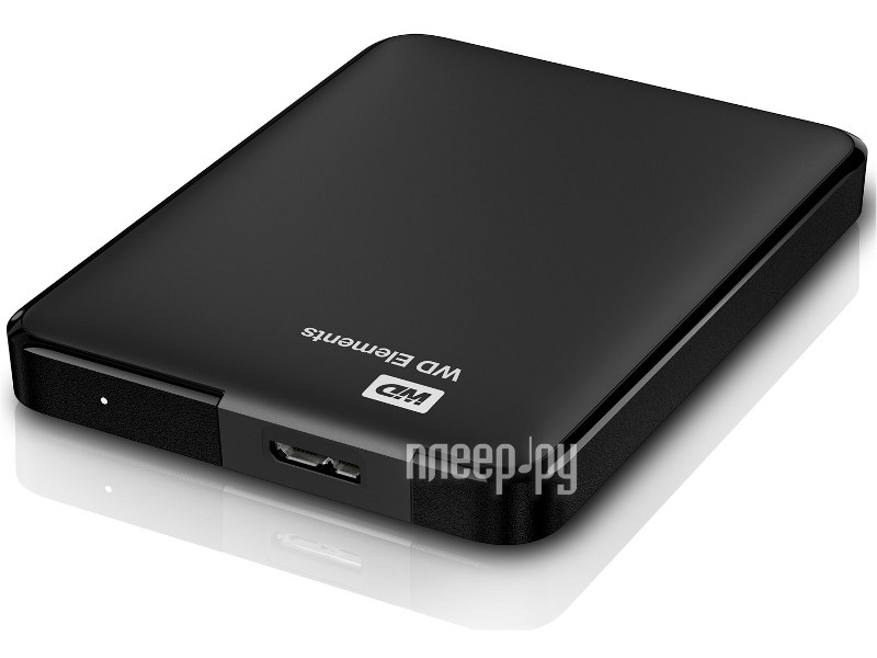 External HDD 2.5" USB3.0 WD 1TB Elements Portable (WDBUZG0010BBK-EESN) Black RTL
