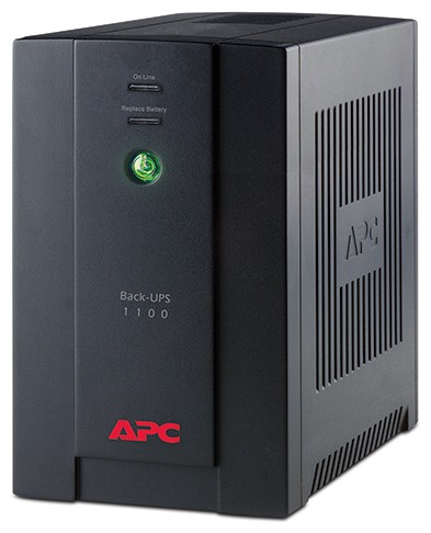 Источник бесперебойного питания APC Back-UPS 1100VA (BX1100CI-RS) (1100VA/ 600W, 4 розетки, AVR, Защита телефонной линии, 2x12В7Ач) RTL