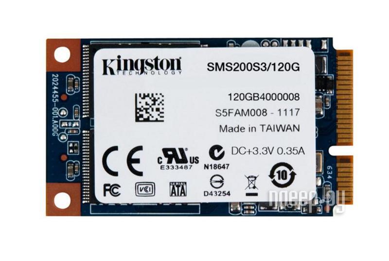 SSD mSATA Kingston 120Gb SSDNow mS200 (SMS200S3/120G) RTL