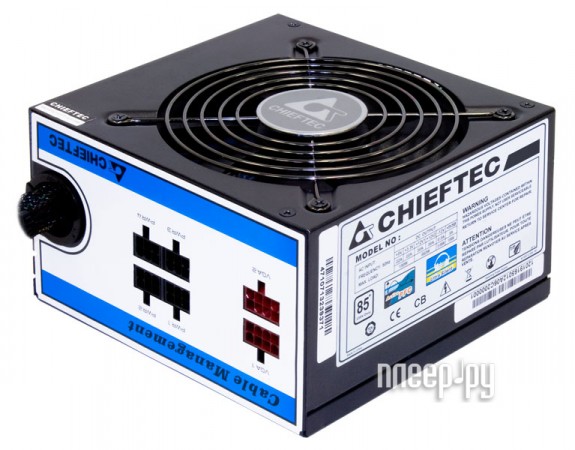 БП Chieftec A-80 550W CTG-550C (ATX 2.3, 24+8+4-pin, 2x6/8-pin, 4xHDD, 2xFDD, 6xSATA, 120mm, APFC, 80+, Cable Management) RTL