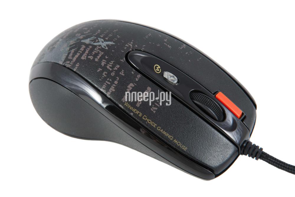 Mouse A4 Tech F5 V-Track Gaming, USB, Black