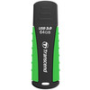 64 Gb USB3.0 Transcend JetFlash 810 TS64GJF810 Black-Green (с колпачком/резина) Retail
