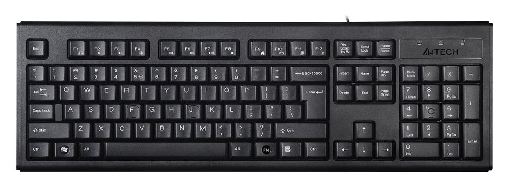 Клавиатура A4 Tech KR-83 Black, USB