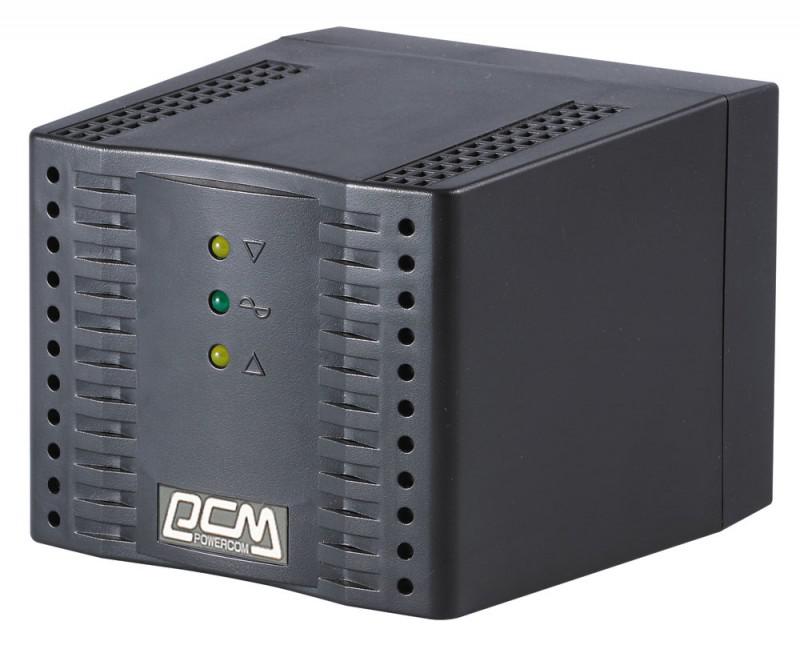 Стабилизатор напряжения PowerCom Tap-Change TCA-1200 Black RTL