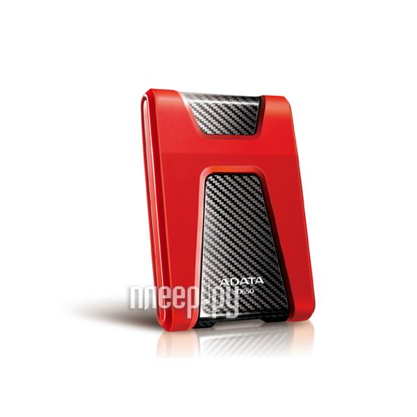 External HDD 2.5" USB3.0 A-Data 1TB DashDrive Durable HD650 (AHD650-1TU3-CRD) Red Waterproof, Shockproof RTL
