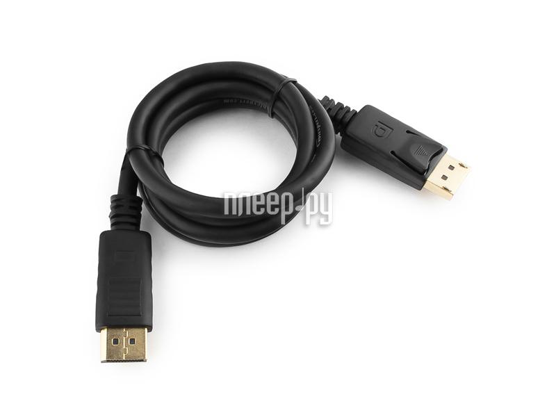 Кабель DisplayPort Gembird/Cablexpert CC-DP-1M, 1.0м, 20M/20M, черный, экран, пакет