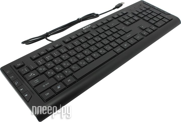 Клавиатура A4 Tech KD-600L Black/Blue Light X-Slim LED Lighting, USB