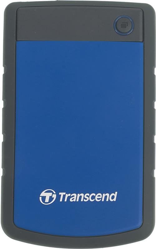 External HDD 2.5" USB3.0 Transcend 2TB StoreJet 25H3B (TS2TSJ25H3B) Anti-Shock Black-Blue RTL