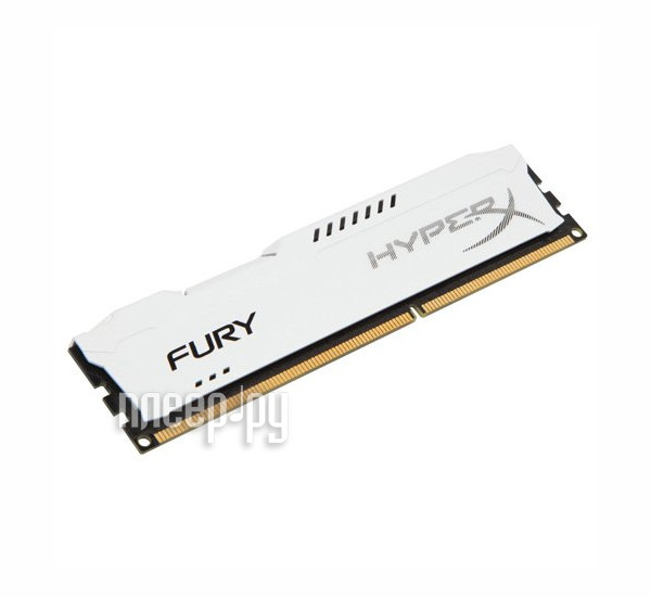 DDR 3 4096MB PC-15000 1866MHz Kingston HyperX Fury White (HX318C10FW/4) CL10 10-11-10 1.5V RTL