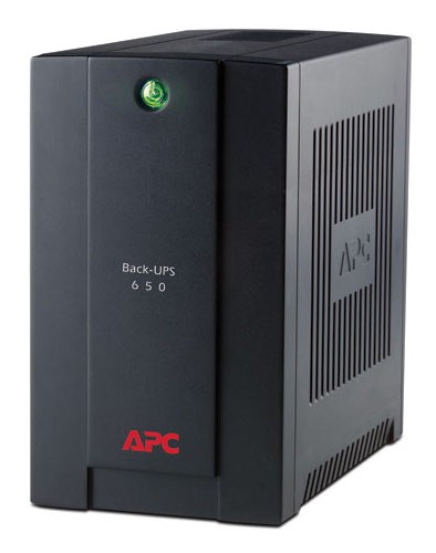 Источник бесперебойного питания APC Back-UPS 650VA (BX650CI-RS) (650VA, 390W, AVR, 3 розетки, USB, Защита телефонной линии, 1.1 минута) RTL