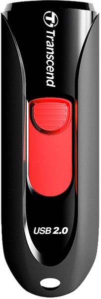 32 Gb Transcend JetFlash 590 TS32GJF590K Black/Red USB2.0 (выдвижной/пластик) Retail