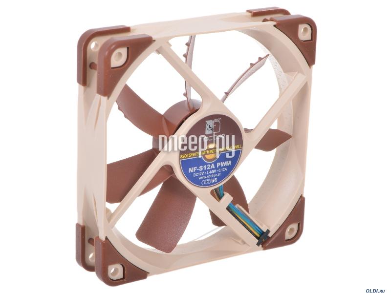 Вентилятор 120mm Noctua NF-S12A PWM (120x120x25mm, 300-1200RPM, 17.8dBa, 63.27CFM, 4-pin) RTL