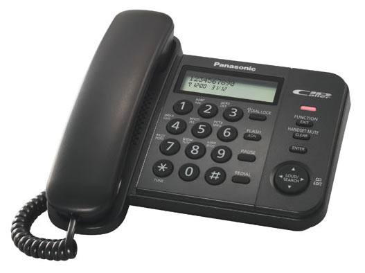 Телефон проводной Panasonic KX-TS2356RUB RTL