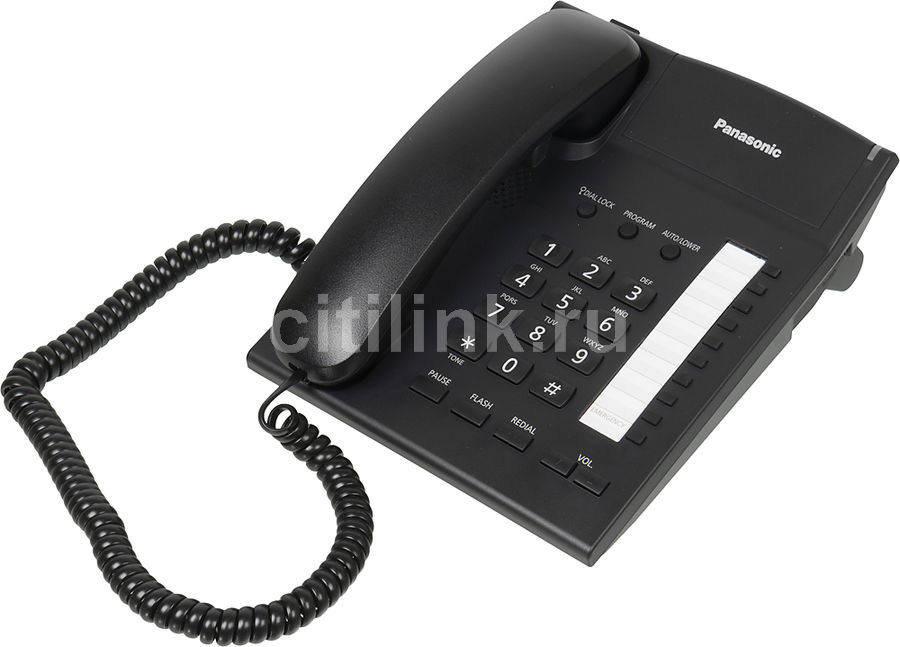 Телефон проводной Panasonic KX-TS2382RUB RTL