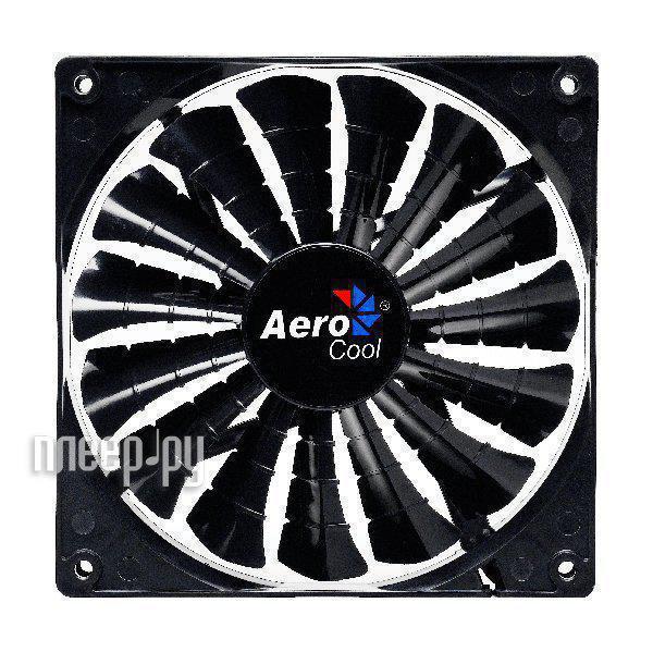 Вентилятор 140mm Aerocool Shark Black Edition (800RPM, 14.5dBa, 50CFM, 3+4-pin) RTL