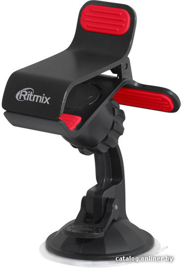Автомобильный держатель RITMIX RCH-010 W (для компактных гаджетов, простой и удобный в эксплуатации. Крепится к лобовому стеклу присоской. Устройство поворачивается на 360° и фиксируется в любой позиции.)