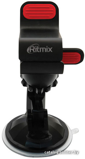 Автомобильный держатель RITMIX RCH-010 W (для компактных гаджетов, простой и удобный в эксплуатации. Крепится к лобовому стеклу присоской. Устройство поворачивается на 360° и фиксируется в любой позиции.)