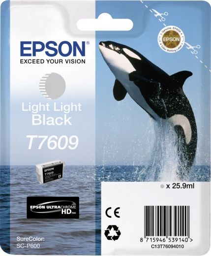Картридж Epson T7609 C13T76094010 Light Light Black для SC-P600