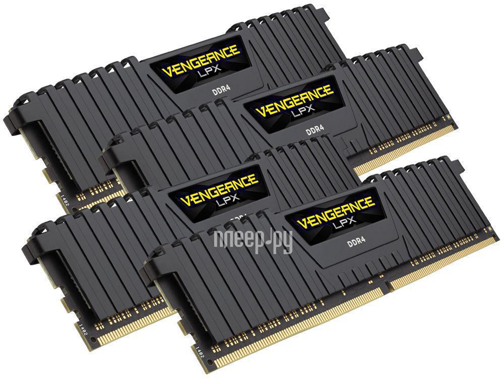 DDR4 64GB KITof4 PC-24000 3000MHz Corsair Vengeance LPX (CMK64GX4M4C3000C15) CL15 RTL