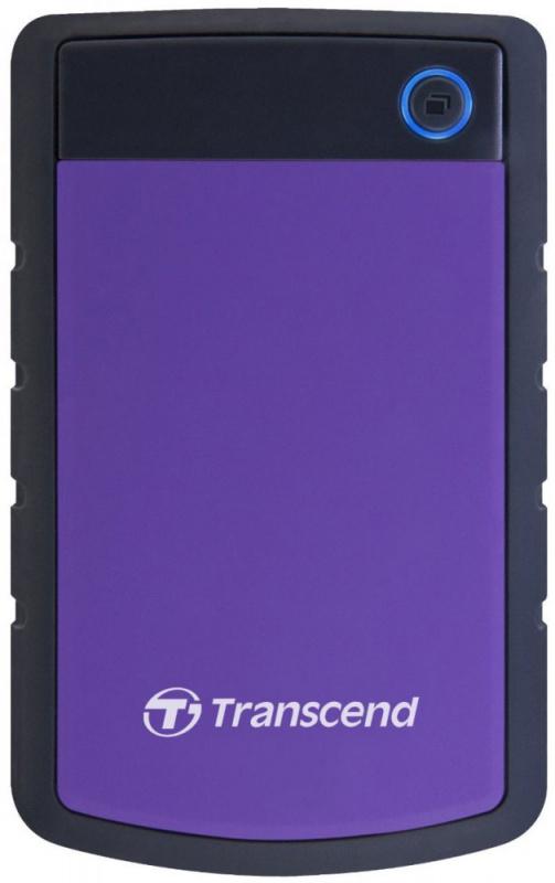 External HDD 2.5" USB3.0 Transcend 4TB StoreJet 25H3P (TS4TSJ25H3P) Anti-Shock Black-Violet RTL